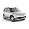 Защита порогов с алюм. фигурной площадкой d63мм (НПС) CHEVROLET Niv@ (2009-н.в.), L@DA Niv@ (2020-н.в.), L@DA Niv@ Travel (2021-н.в.) купить недорого с доставкой в Канск