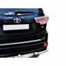 Защита заднего бампера «Уголки» (d63,5) для Toyota Highlander (2014-2015)(Окрашенное) купить недорого с доставкой в Канск