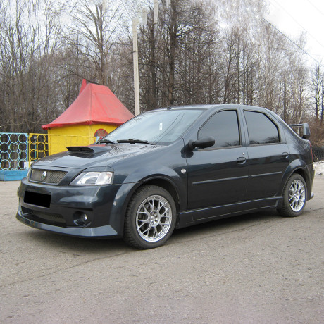 Накладки на пороги "Power DM 2" Renault Logan купить недорого с доставкой в Канск