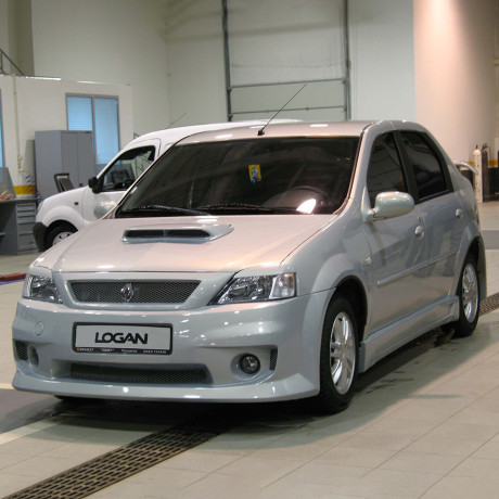 Накладки на пороги "Power DM 2" Renault Logan купить недорого с доставкой в Канск