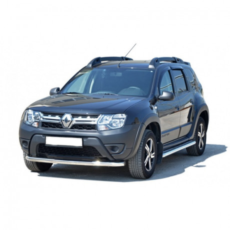 Защита переднего бампера «Труба» (d63.5) для Renault Duster (2015-н.в.)(Окрашенное) купить недорого с доставкой в Канск