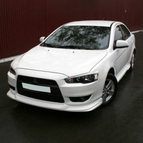 Накладка на передний бампер "GT" для Mitsubishi Lancer X купить недорого с доставкой в Канск