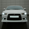 Накладка на передний бампер "GT" для Mitsubishi Lancer X купить недорого с доставкой в Канск