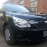 Защита радиатора "Standart" Chevrolet Cobalt (2013-н.в.) низ, чёрная купить недорого с доставкой в Канск