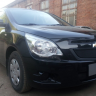 Защита радиатора "Standart" Chevrolet Cobalt (2013-н.в.) низ, чёрная купить недорого с доставкой в Канск