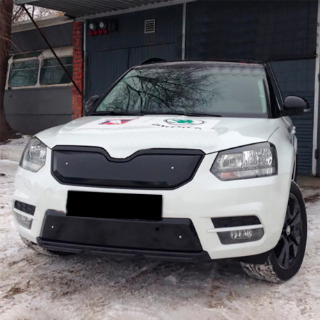 Зимний экран нижний, (текстурный пластик) для Skoda Yeti City (2013-2018) купить недорого с доставкой в Канск