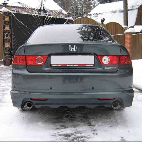 Накладка на задний бампер "Mugen" для Honda Accord (2006-2008) купить недорого с доставкой в Канск
