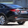 Диффузор заднего бампера var №1 (ровный + стоп сигнал) для Mazda 6 (2013-н.в.) купить недорого с доставкой в Канск