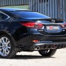 Диффузор заднего бампера var №2 (с килями + стоп сигнал) для Mazda 6 (2013-н.в.) купить недорого с доставкой в Канск