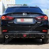 Диффузор заднего бампера var №2 (с килями + стоп сигнал) для Mazda 6 (2013-н.в.) купить недорого с доставкой в Канск