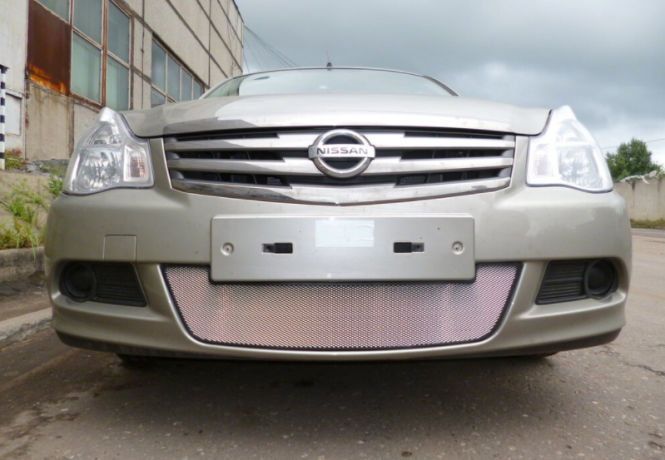 Защита радиатора "Standart" Nissan Almera хром купить недорого с доставкой в Канск