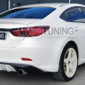 Диффузор заднего бампера var №4 (с килями) для Mazda 6 (2013 - н.в.) купить недорого с доставкой в Канск