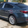 Диффузор заднего бампера var №4 (с килями) для Mazda 6 (2013 - н.в.) купить недорого с доставкой в Канск