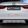 Диффузор заднего бампера var №4 (с килями) для Mazda 6 (2013 - н.в.) купить недорого с доставкой в Канск