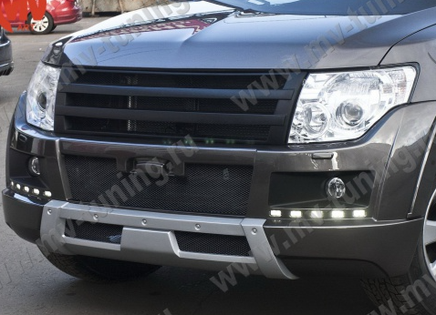 Бампер передний (в сборе) "Broomer Design" для Mitsubishi Pajero 4 (2006-2015) купить недорого с доставкой в Канск