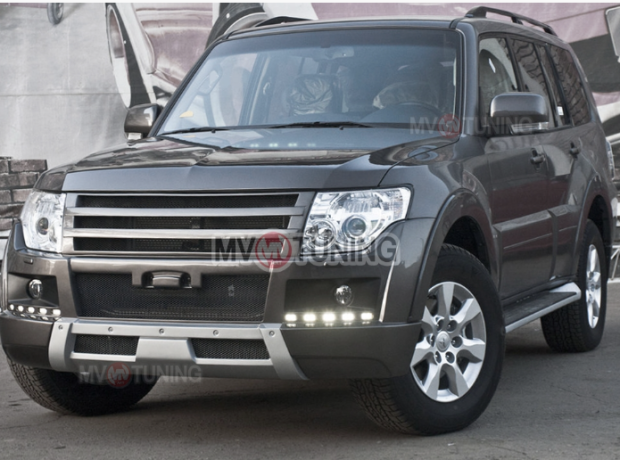 Бампер передний (в сборе) "Broomer Design" для Mitsubishi Pajero 4 (2006-2015) купить недорого с доставкой в Канск