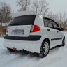 Накладка на задний бампер "Mugen style" для Hyundai Getz рестайлинг (2004-2007 г.в.) купить недорого с доставкой в Канск