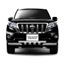 Защита переднего бампера двойная с зубьями d63/63мм (НПС) Toyota Land Cruiser Prado 150 (2013-2016 г.в.) купить недорого с доставкой в Канск