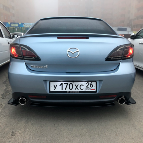 Сплиттеры на задний бампер "KENSTYLE" на Mazda 6 GH (2007-2011) купить недорого с доставкой в Канск