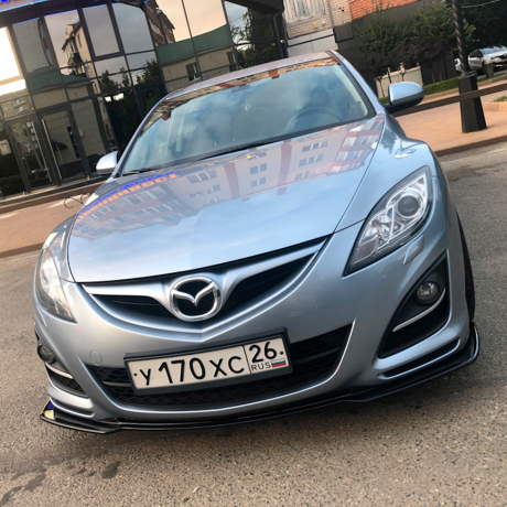 Сплиттер на передний бампер "KENSTYLE" на Mazda 6 GH Рестайлинг (2011-2013) купить недорого с доставкой в Канск