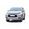 Защита переднего бампера «Труба двойная» (d63,5) для Mitsubishi Pajero Sport (2017-н.в.)(Окрашенное) купить недорого с доставкой в Канск