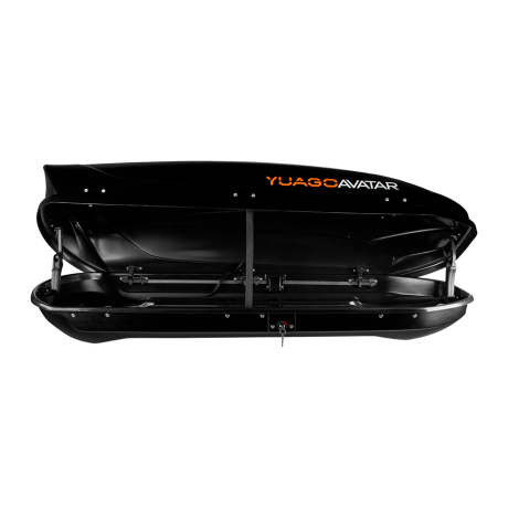 Автобокс YUAGO Avatar (тиснение) (EuroLock) двусторонний, черный, 460л купить недорого с доставкой в Канск
