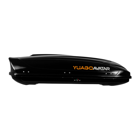 Автобокс YUAGO Avatar (тиснение) (EuroLock) двусторонний, черный, 460л купить недорого с доставкой в Канск