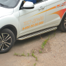 Защита порогов с алюм. площадкой d51мм (НПС) Lifan X60 (2012-н.в.) купить недорого с доставкой в Канск