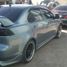 Накладки на пороги "Zodiak" для Mitsubishi Lancer X (2007-2016) купить недорого с доставкой в Канск