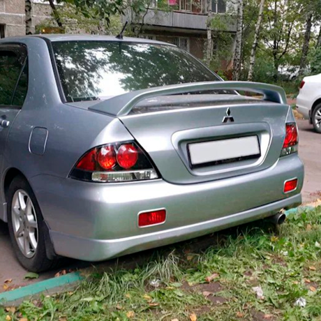 Накладка заднего бампера "2.0L" для Mitsubishi Lancer 10 (2007-2016) купить недорого с доставкой в Канск