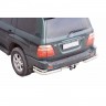 Защита заднего бампера «Уголки двойные» (d76) для Toyota Land Cruiser 100 (1998-2007)(Окрашенное) купить недорого с доставкой в Канск