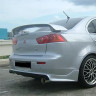 Накладка (юбка) заднего бампера "Zodiak" var №1 для Mitsubishi Lancer X (2007-2016) купить недорого с доставкой в Канск