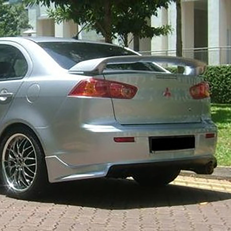 Накладка (юбка) заднего бампера "Zodiak" var №1 для Mitsubishi Lancer X (2007-2016) купить недорого с доставкой в Канск