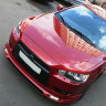 Накладка (юбка) переднего бампера "Zodiak" (с планкой) для Mitsubishi Lancer X (2007-2010) купить недорого с доставкой в Канск