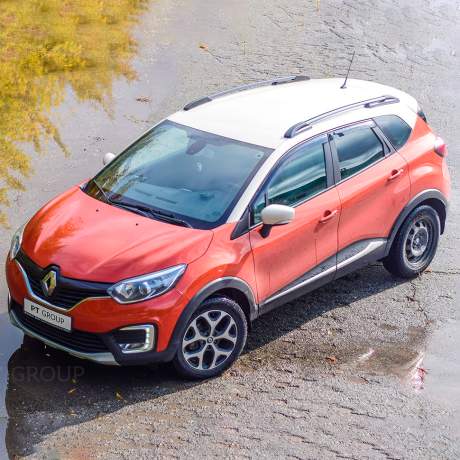 Рейлинги (Серебристый Муар) RENAULT Kaptur (2016-н.в.) купить недорого с доставкой в Канск
