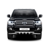 Защита переднего бампера двойная с зубьями d63/63мм (НПС) Toyota Land Cruiser 200 (2014-н.в.) купить недорого с доставкой в Канск