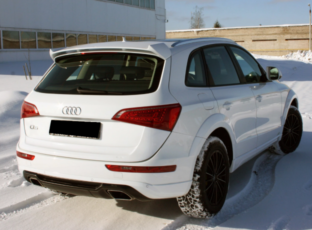 Спойлер (АнтиКрыло) (в комплекте с эмблемой ABT) в стиле "ABT" для Audi Q5 (2008-2012) купить недорого с доставкой в Канск