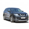Защита переднего бампера «Труба двойная» (d63,5) для Nissan X-Trail (2013-2017)(Окрашенное) купить недорого с доставкой в Канск
