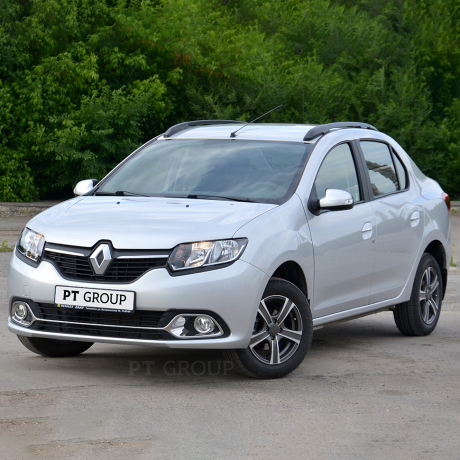 Рейлинги (Черный Муар) "Комфорт" RENAULT Logan (2014-н.в.) купить недорого с доставкой в Канск