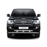 Защита переднего бампера двойная с пластинами d63/63мм (НПС) Toyota Land Cruiser 200 (2014-н.в.) купить недорого с доставкой в Канск
