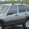 Рейлинги B@3 2123 "Chevrolet Niv@" (2002-2020), L@DA Niv@ Travel Серебристый пластик купить недорого с доставкой в Канск