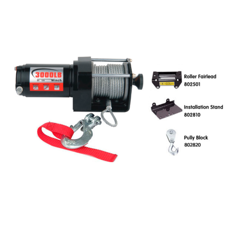 Лебедка для квадроцикла "Master Winch" PM3000, электрическая, 12В купить недорого с доставкой в Канск