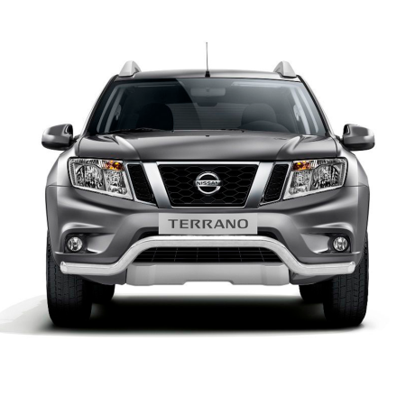 Защита переднего бампера d63мм "Волна" (НПС) Nissan Terrano (2014-н.в.) купить недорого с доставкой в Канск
