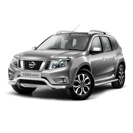 Защита переднего бампера d63мм "Волна" (НПС) Nissan Terrano (2014-н.в.) купить недорого с доставкой в Канск