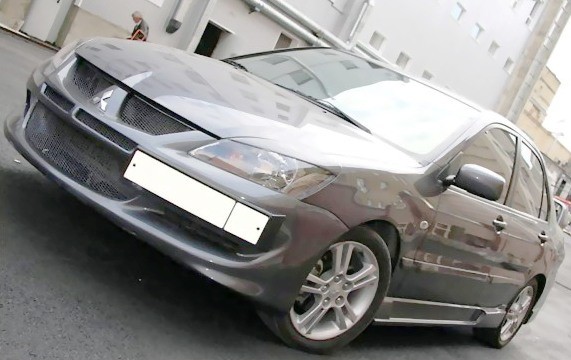 Крепление гос. номера в стиле EVO для Mitsubishi Lancer IX (2003-2009) купить недорого с доставкой в Канск