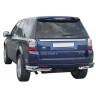 Защита заднего бампера «Уголки двойные» (d63.5) для Land Rover Freelander 2 (2012-2014)(Нерж. Сталь) купить недорого с доставкой в Канск
