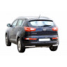 Защита заднего бампера «Уголки» (d51) для Kia Sportage (2010-2015)(Нерж. Сталь) купить недорого с доставкой в Канск