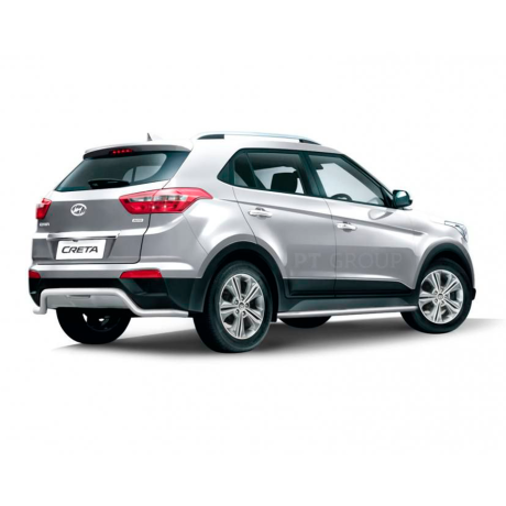 Защита заднего бампера d51мм "Волна" (НПС) HYUNDAI Creta (2016-2020 г.в.) купить недорого с доставкой в Канск