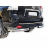 Защита заднего бампера «Уголки двойные» (d76) для Toyota Land Cruiser Prado 150 (2009-н.в.)(Окрашенное) купить недорого с доставкой в Канск