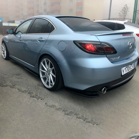 Комплект сплиттеров "KENSTYLE" для Mazda 6 GH (передний сплиттер рестайлинг 2011-2013) купить недорого с доставкой в Канск